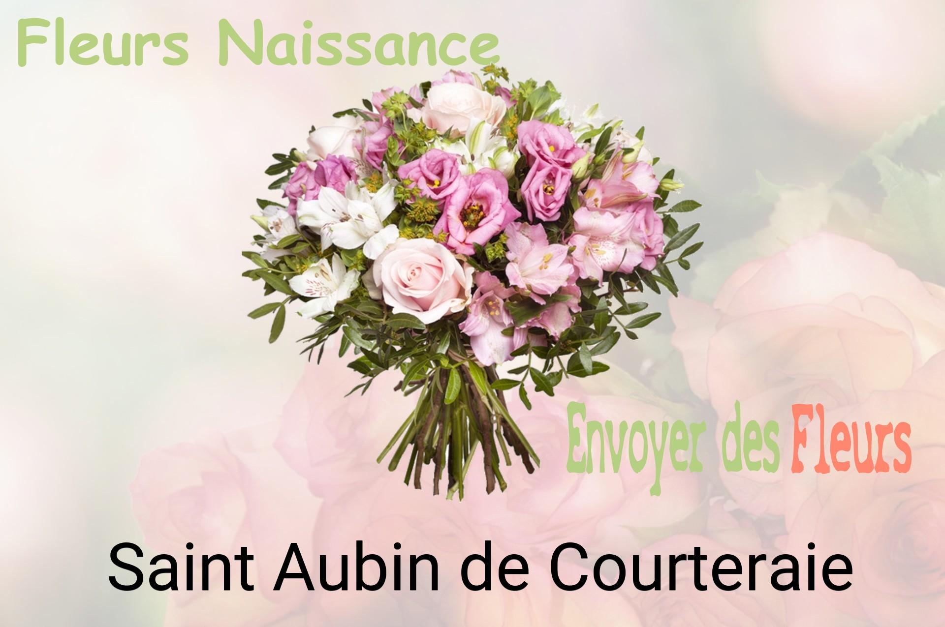 Bouquet de fleurs de naissance livré à Saint-Aubin-de-Courteraie